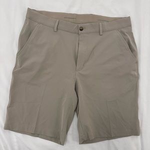 Greg Norman Tan Golf Shorts